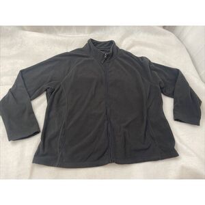 Merona Size XXL Womens full Zip Up Sweatshirt jacket Black long sleeve